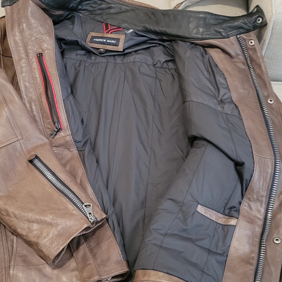 Marc Andrew Leather Jacket - Picture 2 of 3